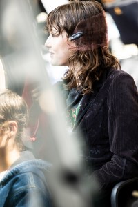 Backstage at the Coach spring 2025 ready-to-wear show at New York Fashion Week.