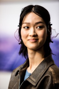 Backstage at the Coach spring 2025 ready-to-wear show at New York Fashion Week.