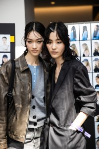Backstage at the Coach spring 2025 ready-to-wear show at New York Fashion Week.