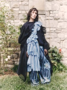 Backstage at the Collina Strada Spring 2025 ready-to-wear show at New York Fashion Week.