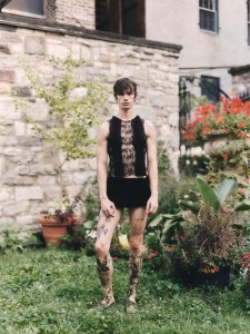 Backstage at the Collina Strada Spring 2025 ready-to-wear show at New York Fashion Week.