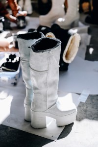 Backstage at Elena Velez Spring 2025 Ready-to-Wear Collection
