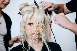 Backstage at Elena Velez Spring 2025 Ready-to-Wear Collection