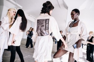 Backstage at Elena Velez Spring 2025 Ready-to-Wear Collection