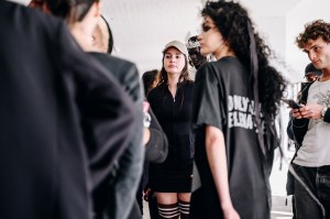 Backstage at Elena Velez Spring 2025 Ready-to-Wear Collection