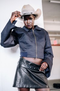 Backstage at Elena Velez Spring 2025 Ready-to-Wear Collection