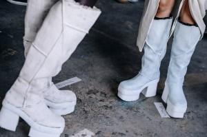 Backstage at Elena Velez Spring 2025 Ready-to-Wear Collection