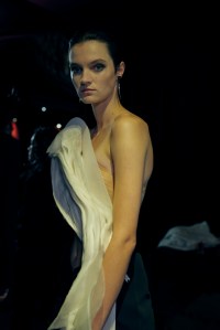 Backstage at Mugler Spring 2025 Ready-to-Wear Collection at Paris Fashion Week