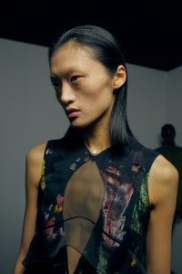 Backstage at Mugler Spring 2025 Ready-to-Wear Collection at Paris Fashion Week