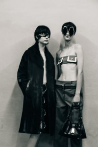 Backstage at Prada Spring 2025 Ready-to-Wear CollectionA