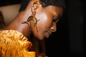 Backstage at Roberto Cavalli Spring 2025 Ready-To-Wear Collection at Milan Fashion Week