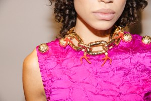 Backstage at Roberto Cavalli Spring 2025 Ready-To-Wear Collection at Milan Fashion Week