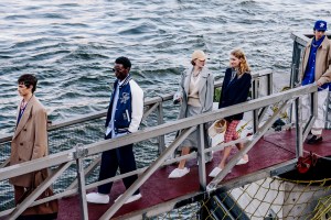 Backstage at the Tommy Hilfiger  spring 2025 ready-to-wear show at New York Fashion Week.