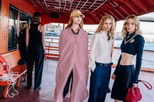 Backstage at the Tommy Hilfiger  spring 2025 ready-to-wear show at New York Fashion Week.