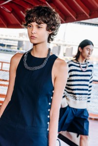 Backstage at the Tommy Hilfiger  spring 2025 ready-to-wear show at New York Fashion Week.