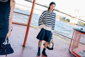 Backstage at the Tommy Hilfiger  spring 2025 ready-to-wear show at New York Fashion Week.