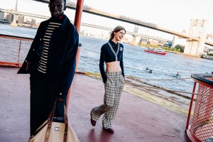 Backstage at the Tommy Hilfiger  spring 2025 ready-to-wear show at New York Fashion Week.