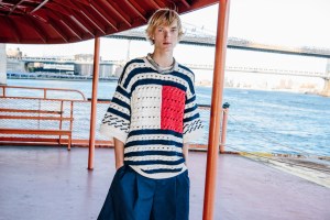 Backstage at the Tommy Hilfiger  spring 2025 ready-to-wear show at New York Fashion Week.