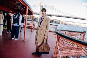 Backstage at the Tommy Hilfiger  spring 2025 ready-to-wear show at New York Fashion Week.