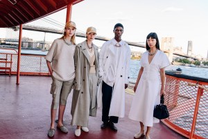 Backstage at the Tommy Hilfiger  spring 2025 ready-to-wear show at New York Fashion Week.