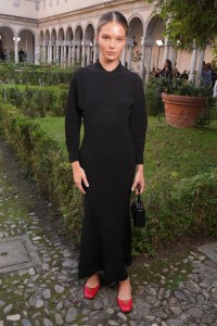Ellie Thumann at Bally Spring 2025 Ready-to-Wear Show at Milan Fashion Week