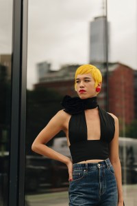 Street style at New York Fashion Week Spring 2025