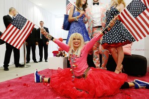 NEW YORK, NY - MAY 16:  Designer Betsey Johnson attends Macy's Welcomes Fashion Icon Betsey Johnson at Macy's Herald Square on May 16, 2013 in New York City.  (Photo by John Lamparski/WireImage)