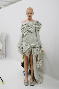 Backstage at Acne Studio Spring 2025 Ready-to-Wear Collection  at Paris Fashion Week