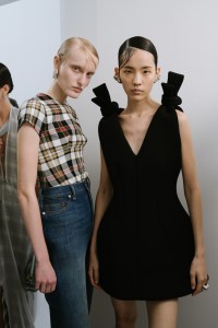 Backstage at Acne Studio Spring 2025 Ready-to-Wear Collection  at Paris Fashion Week