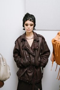 Backstage at Acne Studio Spring 2025 Ready-to-Wear Collection  at Paris Fashion Week