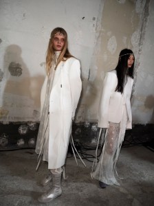 Backstage at Ann Demeulemeester Spring 2025 Collection at Paris Fashion Week