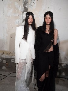 Backstage at Ann Demeulemeester Spring 2025 Collection at Paris Fashion Week