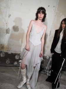 Backstage at Ann Demeulemeester Spring 2025 Collection at Paris Fashion Week