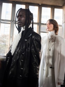 Backstage at Ann Demeulemeester Spring 2025 Collection at Paris Fashion Week