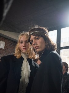 Backstage at Ann Demeulemeester Spring 2025 Collection at Paris Fashion Week