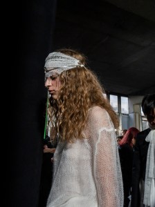Backstage at Ann Demeulemeester Spring 2025 Collection at Paris Fashion Week