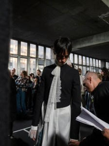 Backstage at Ann Demeulemeester Spring 2025 Collection at Paris Fashion Week