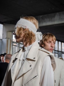 Backstage at Ann Demeulemeester Spring 2025 Collection at Paris Fashion Week