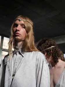 Backstage at Ann Demeulemeester Spring 2025 Collection at Paris Fashion Week
