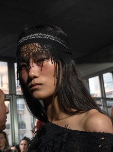 Backstage at Ann Demeulemeester Spring 2025 Collection at Paris Fashion Week