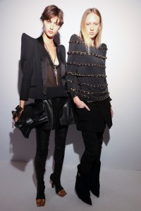 Backstage at Balmain Spring 2025 Ready-to-Wear Collection at Paris Fashion Week