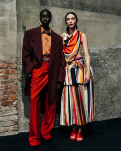 Backstage at Bottega Veneta Spring 2025 Ready-To-Wear Collection at Milan Fashion Week