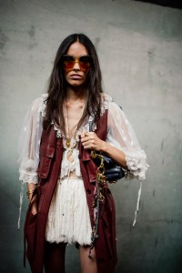 Backstage at Chloé Spring 2025 Ready-to-Wear Collection at Paris Fashion Week
