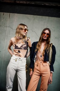 Backstage at Chloé Spring 2025 Ready-to-Wear Collection at Paris Fashion Week