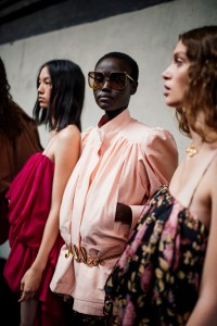 Backstage at Chloé Spring 2025 Ready-to-Wear Collection at Paris Fashion Week