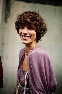 Backstage at Chloé Spring 2025 Ready-to-Wear Collection at Paris Fashion Week
