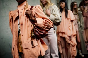 Backstage at Chloé Spring 2025 Ready-to-Wear Collection at Paris Fashion Week