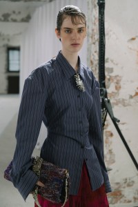 Backstage at Dries Van Noten Spring 2025 Ready-to-Wear Collection at Paris Fashion Week