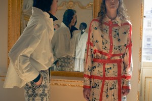 Backstage at S.S. Daley Spring 2025 Ready-To-Wear Collection at London Fashion Week