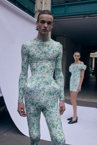 Backstage at Duran Lantink Spring 2025 Ready-to-Wear Collection at Paris Fashion Week